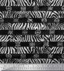 Черный японский креп-сатин ткань полоса и зебра ткань шкура животных принты по метрам 42 дюйма