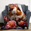 Guinea Pig Garden Flannel Blanket Throw Blanket Soft Warm Sofa Bed Camping home Decor Unique Christmas Gift C9261506