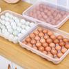 34-секционный однослойный лоток для хранения яиц Fresh Box с крышкой Egg Holder AVE