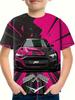 Летняя Мода Узор Гоночный Автомобиль 3D Печать Мальчики Креативная Футболка Повседневная Легкая Футболка с Коротким Рукавом с Круглым Вырезом Топы