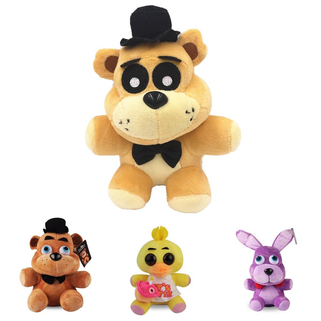 Fnaf Пять Ночей у Фредди Друзья Плюшевая Игрушка Мягкий Подарок 18/25см Желтый Коричневый Фиолетовый Синий Красный Белый