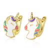 Настоящие серьги из стерлингового серебра 925 пробы, милые серьги-гвоздики в виде единорога для женщин, девочек, дочерей, праздничные украшения, подарок лучшему другу
