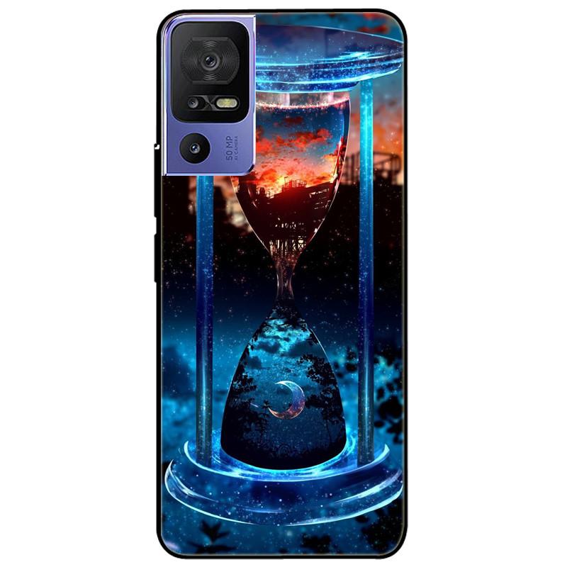 Phone Cover For TCL 40 SE Case 6.75'' Silicone Lovely Black Bumper Lion Soft TPU Coque for TCL 40SE Funda for TCL40SE Protector