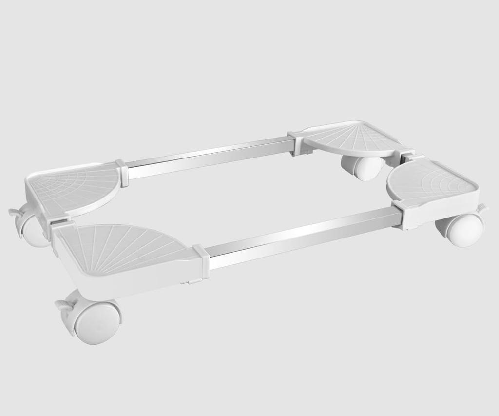 RAYLOVE CPU Adjustable Removable Computer Mainframe Storage Rack with 4 Caster Wheels Suitable for PC Desktop Easy To Replace Cables and Clean Dust