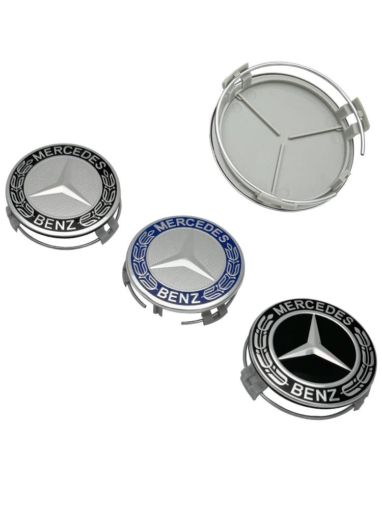 75MM 4шт Колпачки на ступицы колес автомобиля Для Mercedes Benz W203 W204 W210 W168 AMG CLA GLB GLC Внутренние молдинги DQLGG-BENC WD1