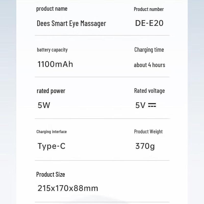 Умный массажер для глаз Desleep, вилка CN (адаптер в комплекте)