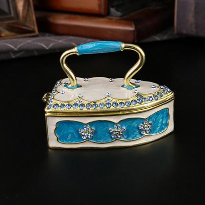 Креативная железная шкатулка для украшений, украшение для дома, шкатулка для хранения сережек-гвоздиков и колец, шкатулка-перевертыш для украшений.