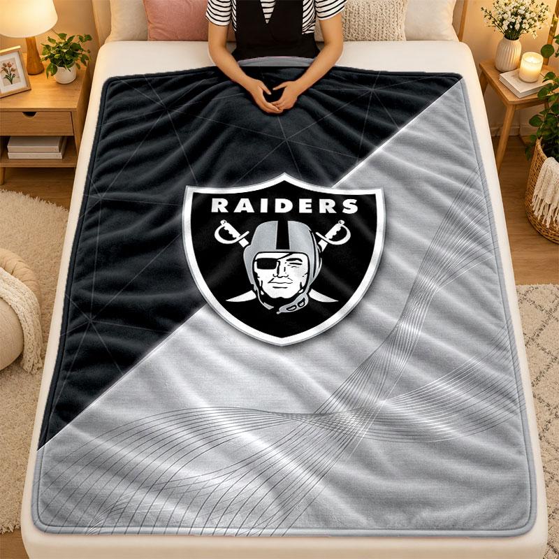 Фланелевое одеяло Las Vegas Raiders Теплое Мягкое Плед для Дивана Кровати Гостиной