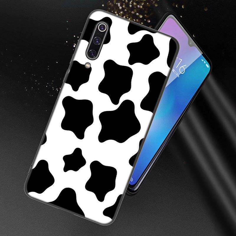 Чехол с текстурой черно-белой далматинской коровы и зебры для Xiaomi Redmi 7 7A 8A 9i 9A 9C 10 10A 10C K20 Note 5 6 Mi 8 9 9T Pro A2 Lite