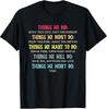 Retro Vintage "Things We Did" Nostalgic T-Shirt for Unique Style
