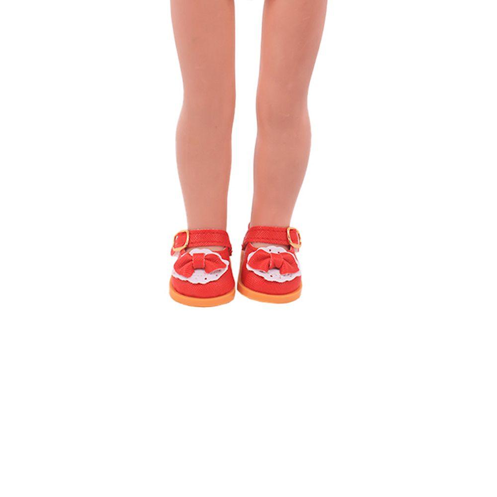 Decorate 5.5cm Cotton Doll 14 Inches Mini Bow Shoes Doll Casual Shoes Doll Shoes Doll Leather Shoes