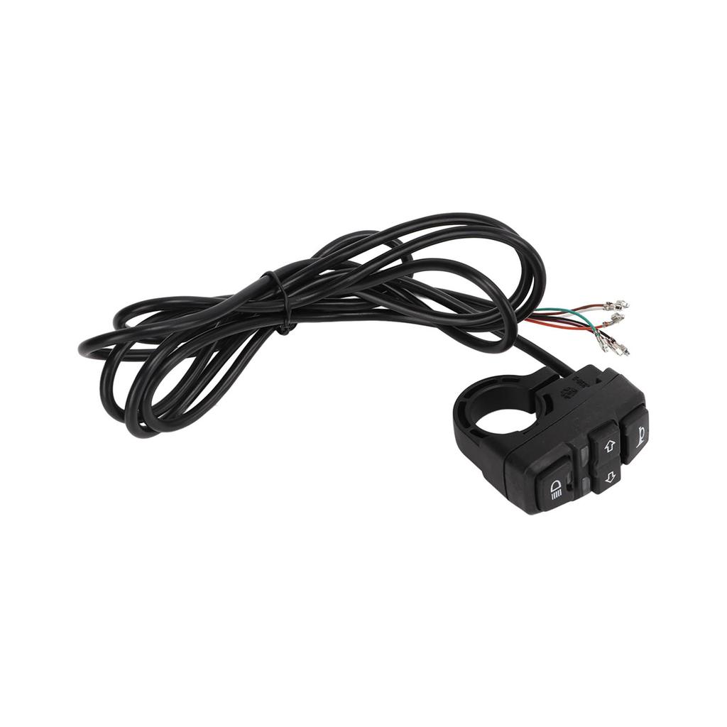 3 in 1 Electric Bike Light and Horn Switch Wearproof Electric Bicycle Turning Light Switch36V