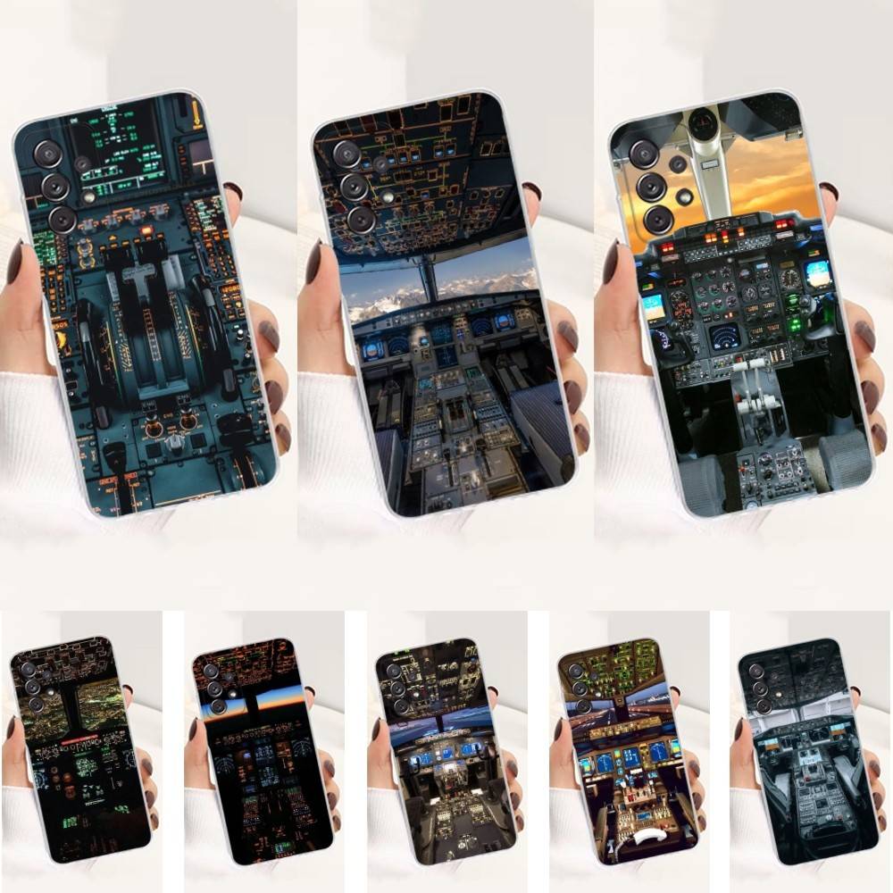 Авиационный прибор для Samsung A30,71,51,S9,10,20,Ultra,S22,23,21,Plus,FE,Lite, Прозрачный, Силиконовый чехол