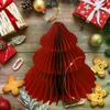 Exclusive 3D Honeycomb Ball; Navidad Christmas Tree Decor; Foldable Paper Festive Xmas Desktop Ornament.