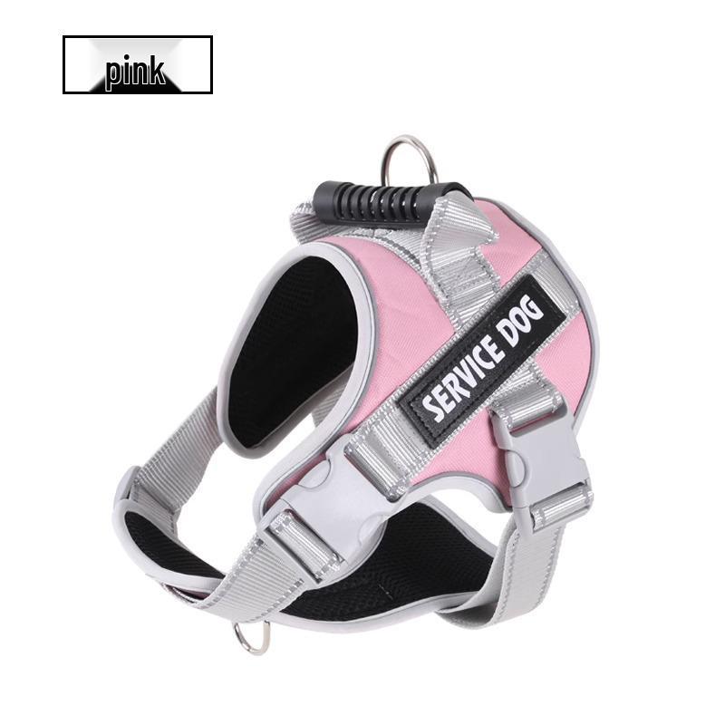 Шлейка для собаки в стиле седла K9 и поводок - Взрывозащищенная, для средних/крупных пород, бордер-колли, золотистый ретривер