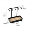 with Storage Box Base Earrings Display Rack Wooden Jewelry Holder  Shower Accessories