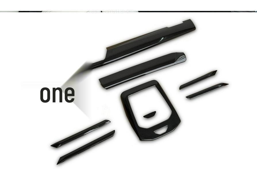 BMW 5 Series Carbon Fiber Interior Trim Kit: Center Console & Dashboard Strips for G60/G68