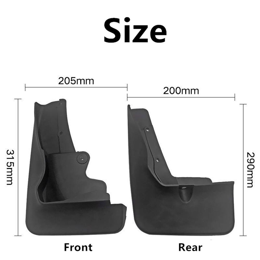 4 шт. Брызговики для автомобиля, комплект брызговиков для Mitsubishi Outlander Sport ASX