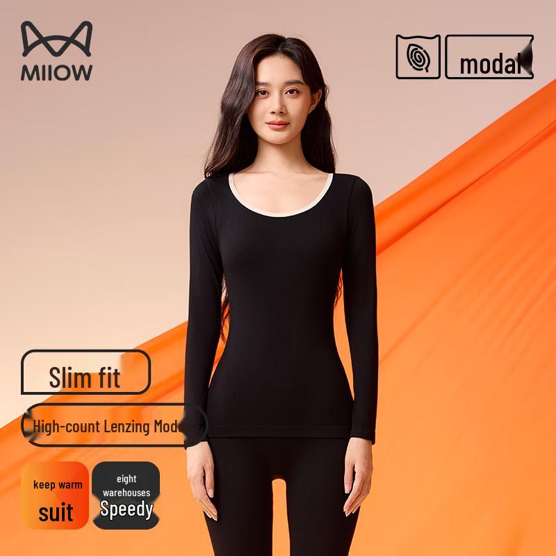 MIIOW Женский бесшовный модальный термобазовый слой