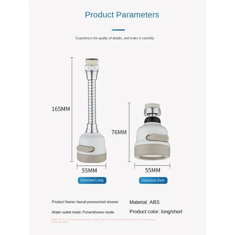 Головка кухонного смесителя Головка фильтра для воды Водосберегающая Защита от брызг Вращающийся смеситель Краны Душ Вода Брызги Питьевой
