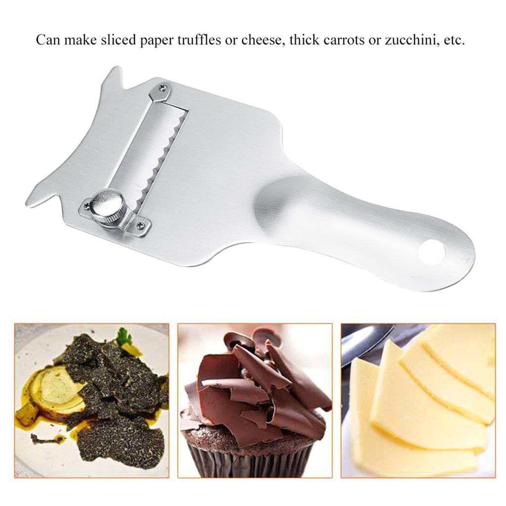 Stainless Steel Truffle Cheese Slicer Adjustable Blade Chocolate Shaver for Kitchen Gadget