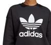 Adidas Trefoil Crew - Women's Sweatshirt Pullover Cotton Black FM3272 ORIGINAL