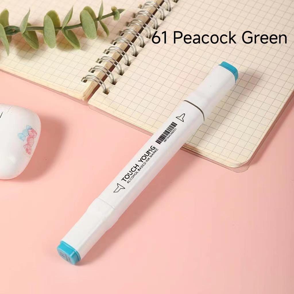 6th Gen Double Tip White Square Barrel Oil-Based Marker for Drawing & Hand-Painting