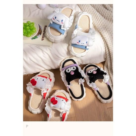 Sanrio Slippers Women's EVA High Heel Soft Cushion Office Indoor Shoes, a Popular Character In Korea