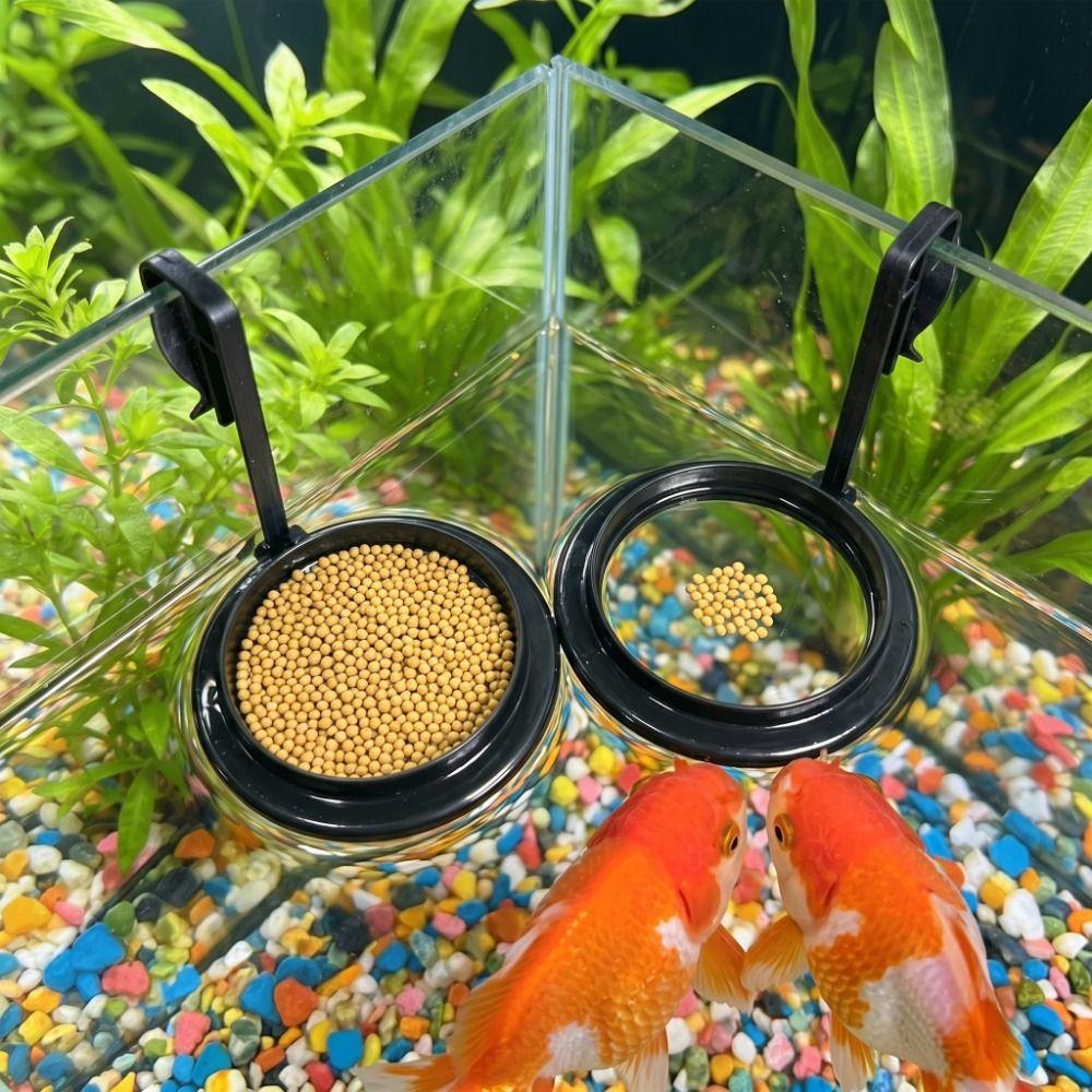 Anti Drifting Fish Feeding Ring Hanging Floating Food Tray Fish Tank Station Aquarium Decoration