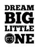 Darling Souvenir Dream Big Little One Burlap Print Baby Room Nursery Decor Burlap Print Only