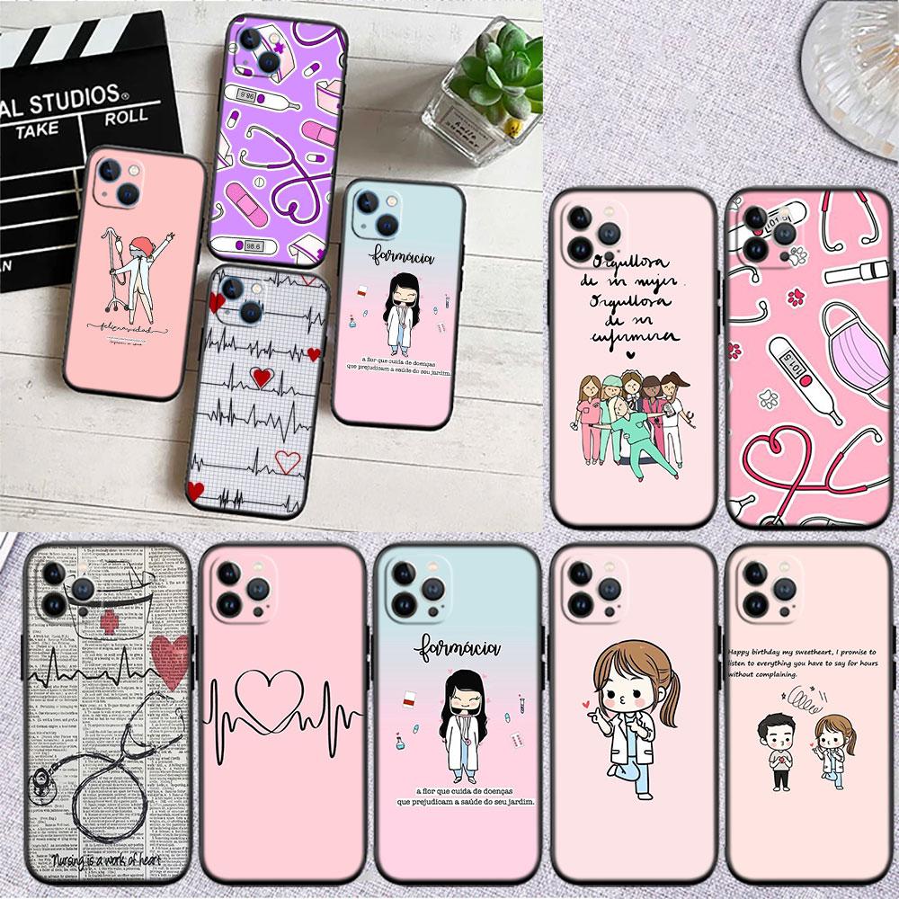 PP50 Чехол-бампер для телефона с мягкой оболочкой для Xiaomi Xiaomi Poco M4 M5 M6 M7 X3 X6 X7 F8 Ultra Pro GT NFC с рисунком Медсестра Доктор Стетоскоп