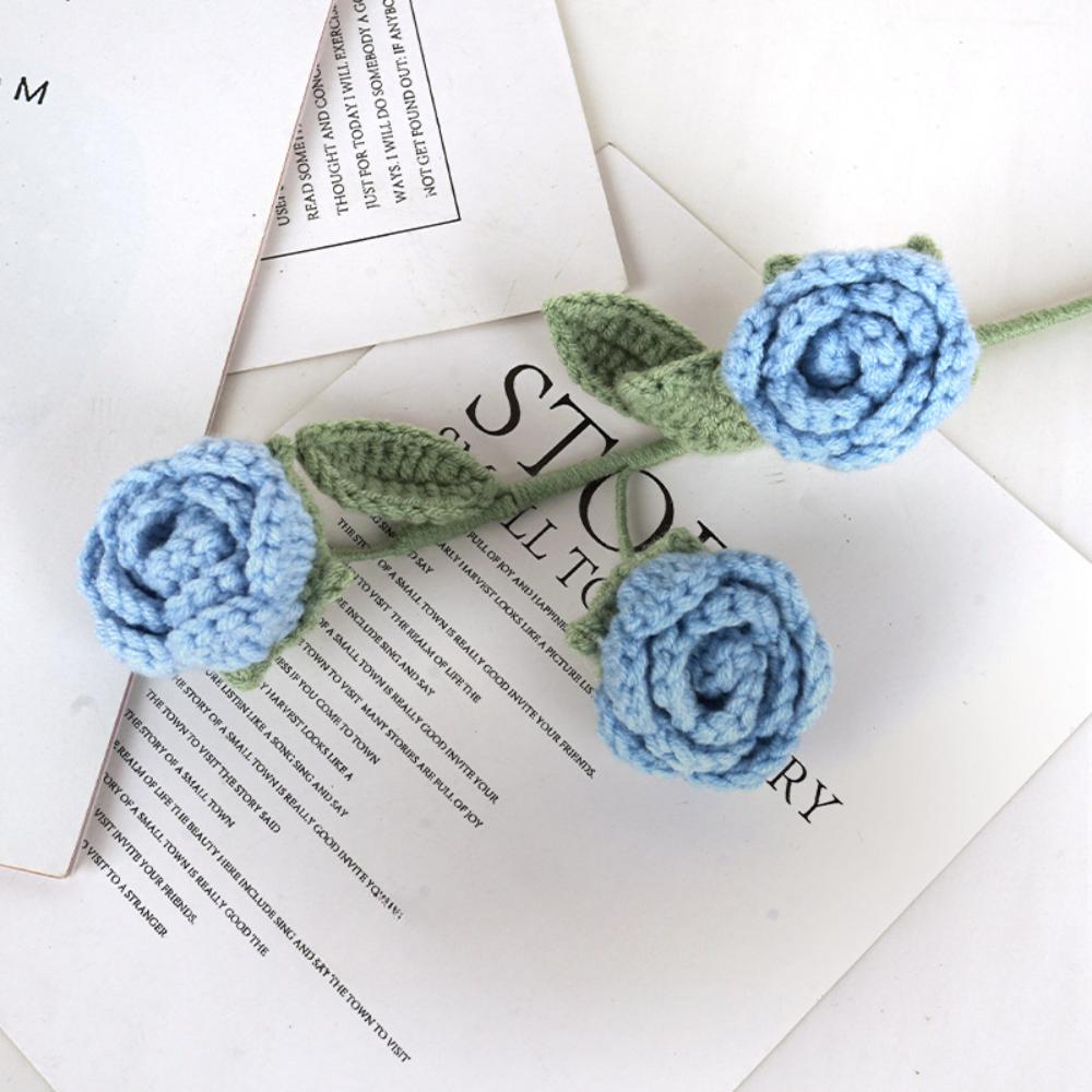 2шт. Вязаные крючком розы ручной работы, ручная работа, вязаные крючком розы, букет цветов, искусственные цветы, свадебный декор, юбилеи, праздники, подарок на день рождения