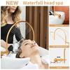Adjustable Water Circulation Flushing Head Portable Shampoo Bowl Waterfall Head Spa Flushing Bed Bent Pipe Accessories
