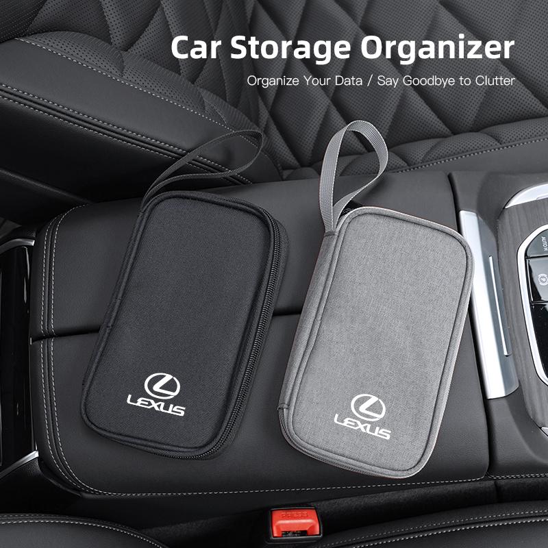 Car Key Bag ID Card Earphone Charger Storage Box For Lexus F-SPORT ES RX NX LS UX LM LX GX LC RZ IS CT GS RC HS SC TX LBX IS300