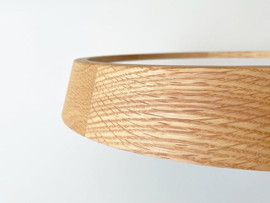 Часы KATOMOKU muku 13, настенные часы из дуба, непрерывная секундная стрелка, диаметр km-104OARC 30,6 см (радиочасы)