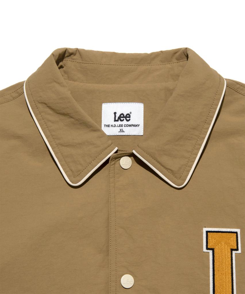 Lee Нейлоновая куртка-бомбер в стиле varsity, бежевая