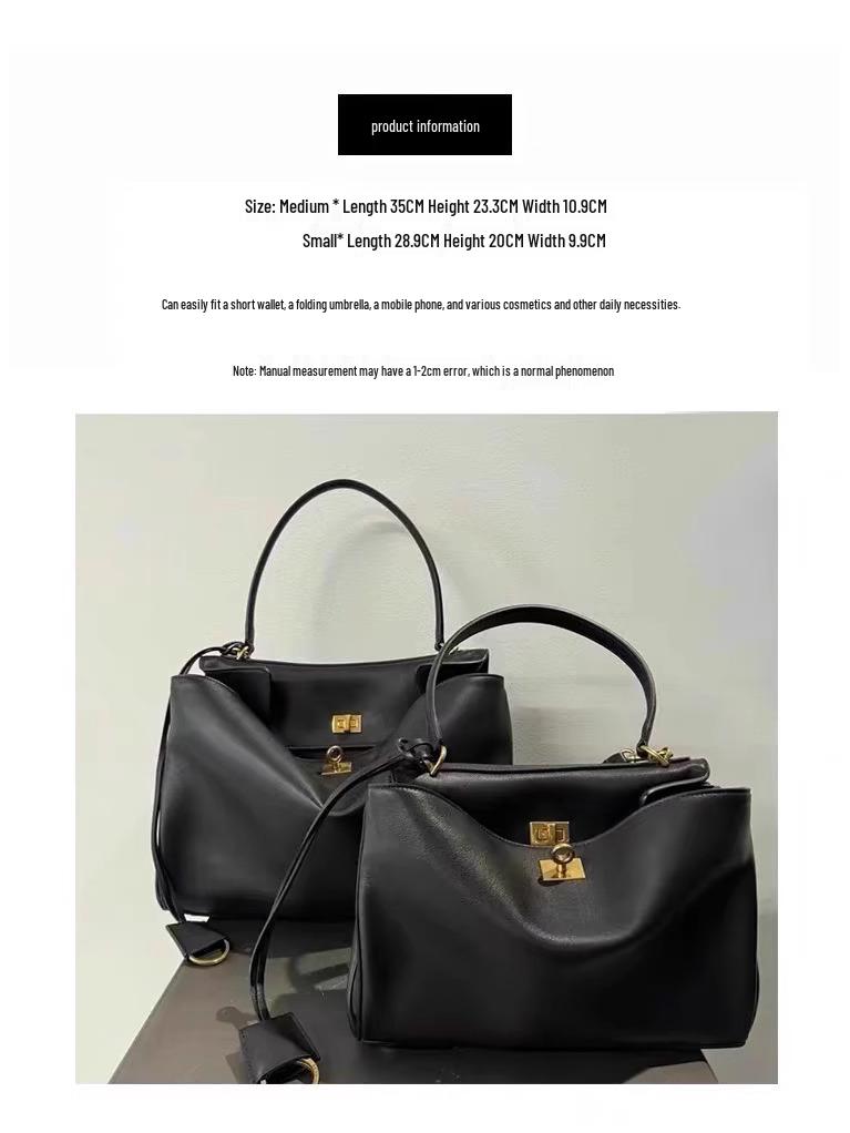 Новая 2024 года Женская сумка через плечо Родео B-бренда из натуральной кожи - Повседневная дорожная сумка-тоут Келли