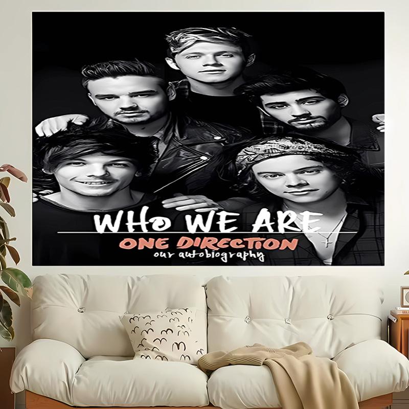 1 шт. Гобелен One Direction Where We Are Now, Декор для гостиной, спальни, офиса, вечеринки, Идеальный праздничный подарок
