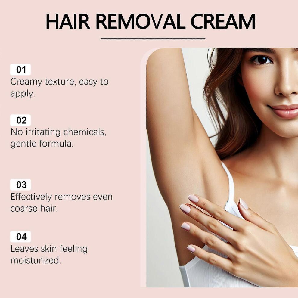 (1pcs)Bare Basics No Shave Hair Removal Cream for Sensitive Skin 150g Fast Gentle Depilatory for Soft Smooth Skin
