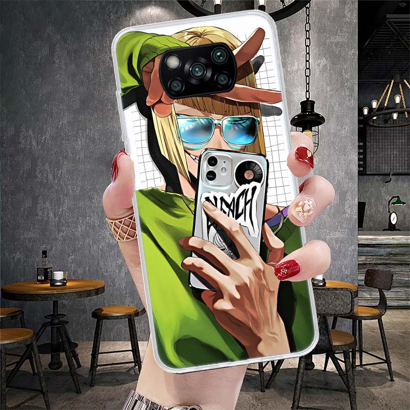 Bleach Синдзи Хирако Мягкий чехол для телефона для Xiaomi Redmi 15C 15 13C 13 Poco X5 X6 X7 F7 Ultra M7 12C 12 10 10C 9C 9A 9T 9 Fundas Po