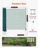 Temporary Fence with Posts, 0.9 x 15m Plastic Mesh Fencing, Garden Safety Fences Netting with Double-Spike Stakes & Guy Ropes, Temporary Fence for