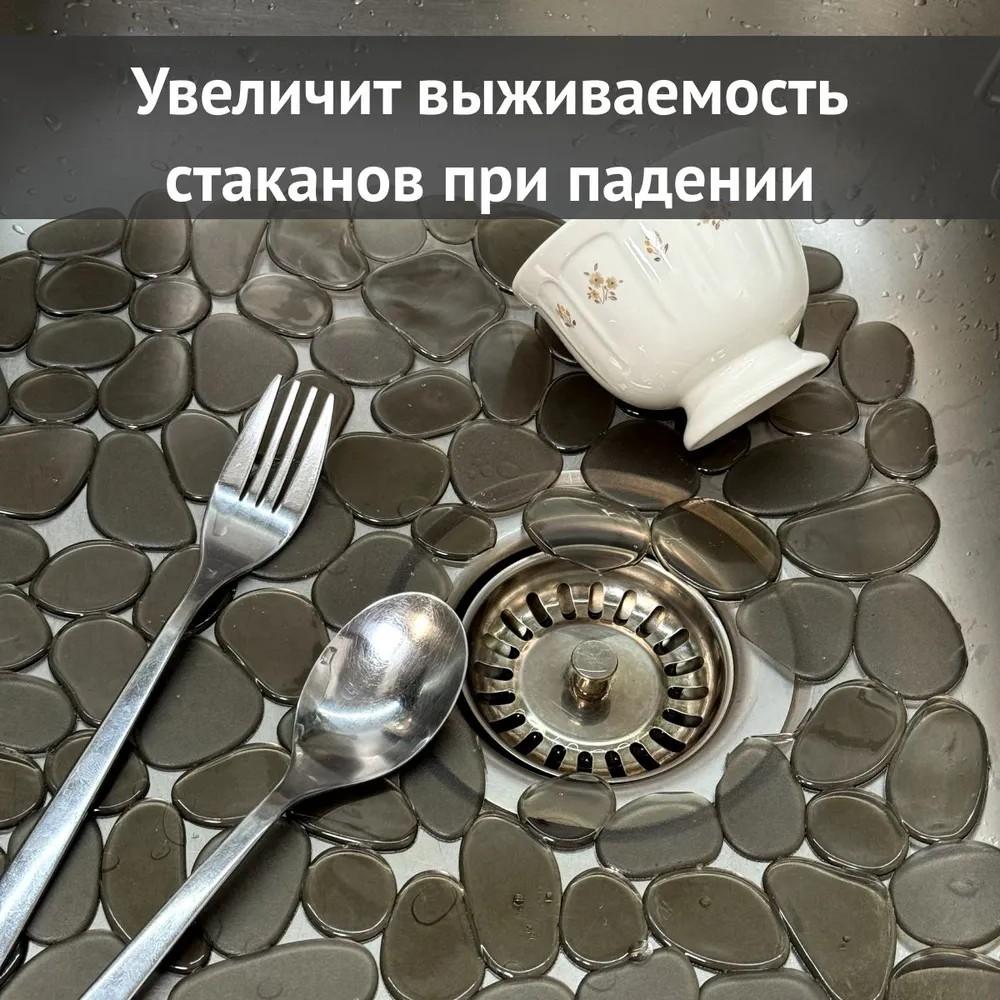 Кухонный коврик не под раковину, ПВХ коврик для раковины, подставка под тарелки и палочки, коврик с дренажем 30*40см