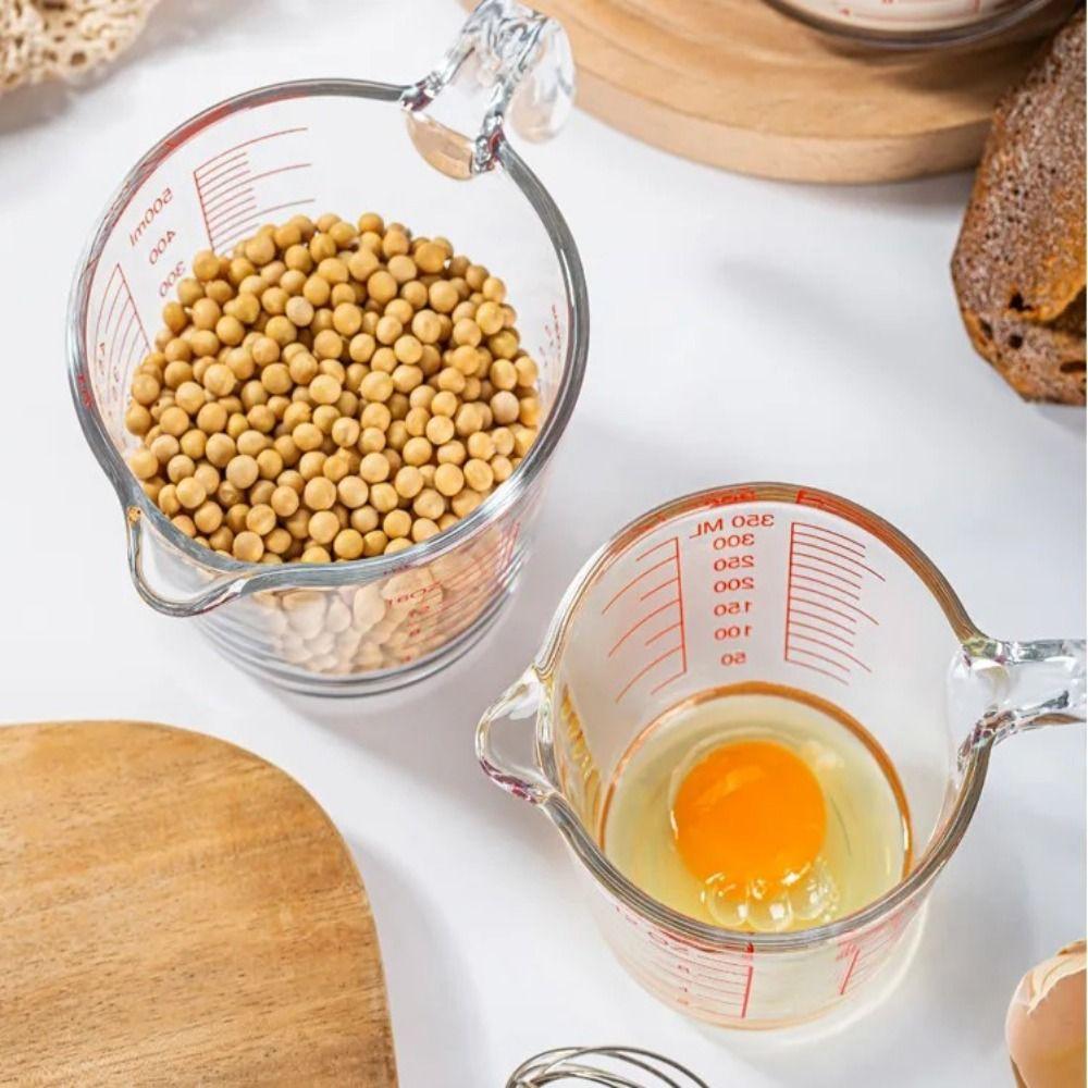 Glass Liquid Measuring Cups Oven Safe Milk Cup Measuring Cups with Scale  Kitchen Baking Tools