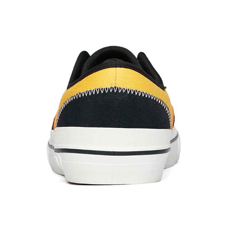 Anta Aohang All-Terrain Skateboard Low-Top Shoes Slip-On Version Men Sneakers Black Yellow 112228017-4