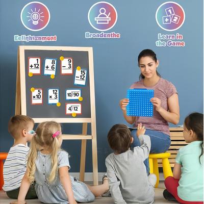 Математические карточки для детей Дошкольные игрушки с доской Набор математических карточек для детей 1-6 лет Мальчики Девочки Дом Детская комната Класс Школа