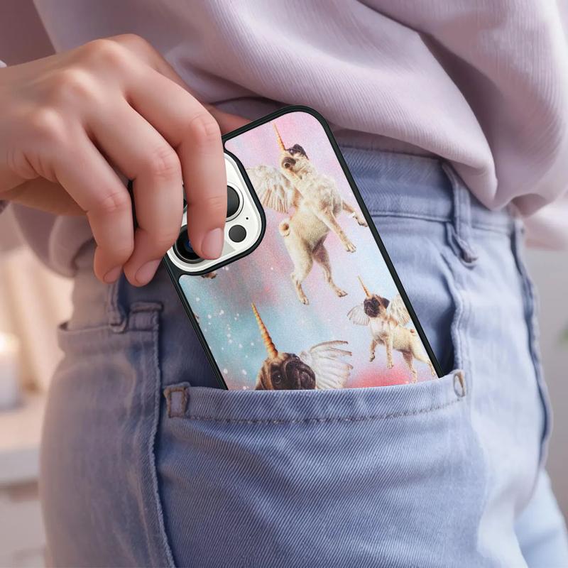 МИНЛАЯ СОБАКА ПУДЕЛЬ МОПС Чехол для телефона Для iPhone 17 Air 15 16e 14 13 Pro Max Coque 12 11 Pro Max PLUS чехол