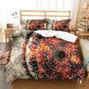 Mandala Flower Duvet Cover Set Bohemian Style Colourful Flowers Comforter Cover King Size for Boys Girls Polyester Bedding Se