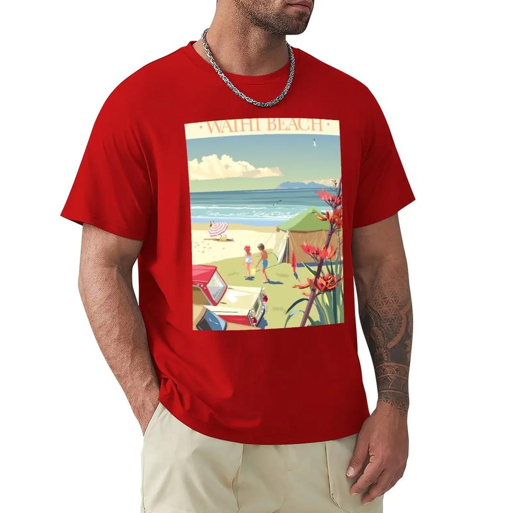 Waihi Beach New Zealand TShirt vintage t shirts oversized Unisexs clothes