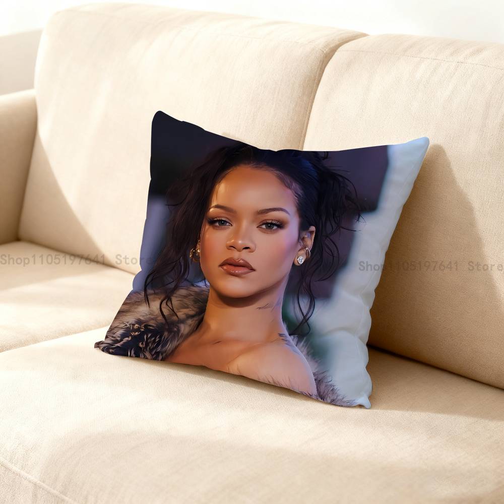 Singer R-Rihanna-Es Pillow Case For Sofa Decor Car Office Room Printing Cushion Cover Decorations And Protector