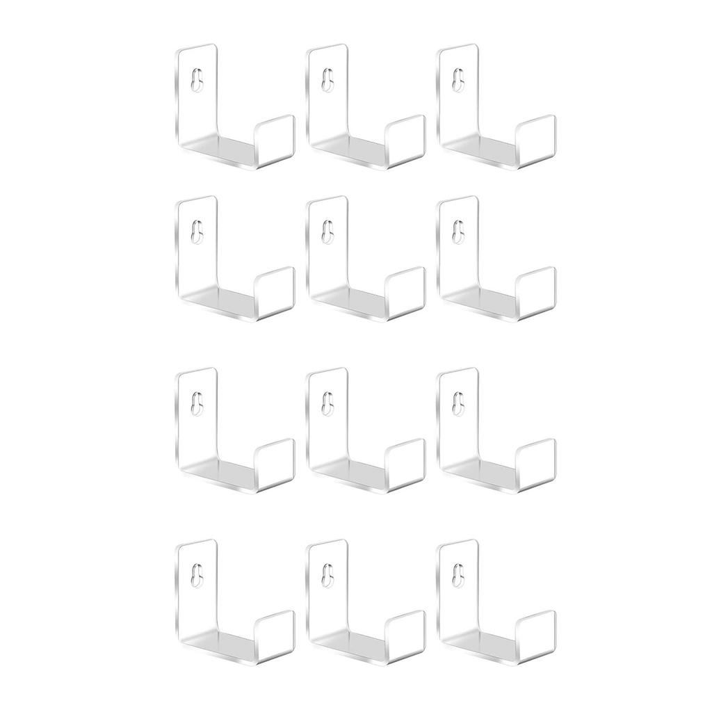 12 шт. Прозрачная полка для пластинок, настенное крепление, держатель для винилов, акриловый держатель для альбомов, подставка-дисплей для пластинок, кронштейн, украшения для дома